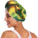 Super Absorbent Angry Green & Yellow Dragon Hair Towel 2 Pack - Quick Dry Hair Turbans for Women & Girls - Buy Online on GoSupps.com