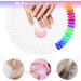 Pinkiou Nail Art Set: 15 Acrylic Brushes, 5 Dotting Pens, 50 Tips Sticks, Resin Palette - Pink | Nail Art Decoration Kit - Buy Online on GoSupps.com