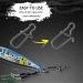 AMYSPORTS High Strength Fishing Snap Clip Duo Lock Snap Swivel | Stainless Quick Change Snaps | Solid Black Nickel | 66lb | 100pcs - Buy Online on GoSupps.com