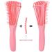 2 Pack Detangling Brush for Curly Hair - EZ Detangler Brush for Afro Textured 3a to 4c Hair - Ideal for Wet/Dry/Long Thick Curly Hair - Exfoliating for Beautiful and Shiny Curls - Green Pink - Buy Online on GoSupps.com