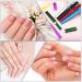 6 Pack Glass Nail Files with Case - Double Sided Crystal Fingernail File Manicure Set for Gentle Nail Care - 6 Colors - Buy Online on GoSupps.com