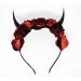 Black & Red Antler Headband