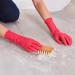 Spontex Everyday Household Gloves Pink Cotton Flocked Size L 1 Pair | International Shipping Available - Buy Online on GoSupps.com