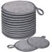 Reusable Makeup Remover Pads for Face Eye Lips Microfiber Facial Cleansing Rounds Washable Face Cloths(5inch Grey Pack of 12) Gray 1 Count (Pack of 12)