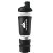 Amityunion 700ml Protein Shaker - Leak-Proof BPA Free With Powder Compartment & Sieve Scale for Whey & BCAA Shakes - Black Fitness Cup - Buy Online on GoSupps.com