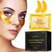 LKSJBQ Eyes pads 20 pairs eye pads against dark circles 24k gold eye mask rich hyaluronic acid collagen effective folding and swelling dark circles eye mask moisture