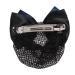 JUSTFOX Hair Clip with Hair Net - Pearls & Rhinestones Bow | International Shipping Available - Buy Online on GoSupps.com