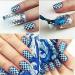 12 Sheets Nail Vinyl Stencils Nail Art Decoration Stickers Set Nail Art Design Stickers Tips Decals Adorable Quality and Practical Nice Design - Buy Online on GoSupps.com