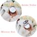 12 Pack Compact Pocket Makeup Mirrors with Bride, Maid of Honor, Bridesmaid Designs + Bachelorette Party Hair Ties - Silver - Buy Online on GoSupps.com
