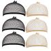 Jinlaili Pipe wig cap hair network open end wig elastic network breathable wig's cap for unisex mesh wig cap for everyday mild carnival 3 skin tone + 3 black