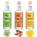 Demine up and wax care kit professional waxing set for women at home pre wax cleaner wax remover oil after the wax aloe vera gel green