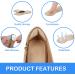 6 Pairs Heel Cushion Pads - Self-Adhesive Heel Liners for Comfort and Pain Relief in Big Shoes - Black & Beige - Buy Online on GoSupps.com