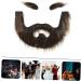 VINTORKY 1 Set Beard Dress up Cosplay Carnival Beard False Mustache Grey Santa Claus Beard Fake Eyebrow Plush - Buy Online on GoSupps.com