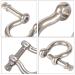 20PCS 1/4 Inch Screw Pin Anchor Shackle M6 Heavy Duty Stainless Steel Chain Shackle for Wirerope Lifting Paracord Outdoor Camping Survival Rope Bracelets Sliver - Buy Online on GoSupps.com