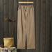 MALAIDOG Women's Cotton Linen Beach Lounge Pants - Khaki Medium | High Waist Wide Leg Trousers with Pockets - Buy Online on GoSupps.com