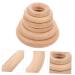 Ibasenice 18 PC Wooden Baby Accessories | Natural Wood Molar Rings & Teething Toys for Newborns - Buy Online on GoSupps.com