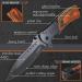 Wood Handle Pocket Knife - Spring Assisted Military Tactical Folding Knives for Camping, Hunting, Fishing - EDC Survival Tool - Boy Scout Gift for Men - Buy Online on GoSupps.com