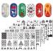 5PCS Christmas Nail Stamp Plates - Tree Snowflake & Elk Designs | Nail Art Tools for Women - Buy Online on GoSupps.com