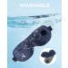 Aroma Season Heated Eye Mask | Cordless Moist Heat Compress for Blepharitis and Dry Eyes (Navy Blue) - Buy Online on GoSupps.com