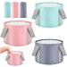 3 Pieces Collapsible Portable Foot Soak Tub Soaking Foot Bath Basin Multifunctional Foldable Bucket Washing Camping Pedicure Bowl Outdoor Water Container for Fishing Hiking Spa Travel  3 Colors  14 L