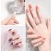 Famidiqgo Nail Stamper - Clear French Tip Nail Art Tool with Scraper | Soft Silicone DIY Manicure - Buy Online on GoSupps.com