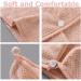 Hair Turban Set - 3 Soft Microfiber Quick-Drying Turbans for All Hair Types | Super Absorbent Shower Towels in Beige Pink Brown - Buy Online on GoSupps.com