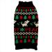 Hrttsy Christmas dog sweater winter warm dog cat sweater clothing pets coat costume puppy sweater pullover clothing for small medium -sized dogs big dog pet sweater large black peace dog