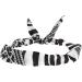 Zac's Alter Ego Animal Print Leopard & Zebra Pattern Wire Headband Black & White - Buy Online on GoSupps.com