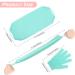 Exfoliating Shower Bath Gloves & Back Scrubber Set - Daily Body & Face Scrub for Ultimate Exfoliation (Green - Buy Online on GoSupps.com