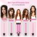 Bestope 5-in-1 Curling Iron Set - Ceramic Wave Iron & Curling Bars with Temperature Control Fast Heating 2 Clips & Gloves - Rose Gold & Pink - Buy Online on GoSupps.com