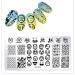 3pcs Nail Art Stamp Templates Kit - Maleicure Stencil & Nail Art Tools (OM-D04 OM-D05 OM-D06) - International Shipping Available - Buy Online on GoSupps.com