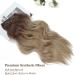 Ms Taj Halo Hair Extensions 20 inch Ombre Blonde Curly Hair Piece with Adjustable Invisible Wire - Long Halo Hair with Removable Clips for Women - Buy Online on GoSupps.com