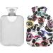 Hot Water Bottles with Panda Glasses Pattern | 2L Heating Bag for Pain Relief - Ideal for Women & Adults - Buy Online on GoSupps.com