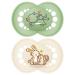 MAM Original Nature Pacifier 6+ Months - 2 Pack Silicone Baby Pacifier with Sterilization & Transport Box - Random Color - Buy Online on GoSupps.com