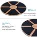 StrongTek Oval Wood Balance Board - Core Exercise & Fitness Accessory for Stability, Yoga, and Standing Desk Use - Buy Online on GoSupps.com
