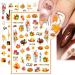 12 Sheets Fall Nail Art Stickers - 3D Autumn Leaves & Thanksgiving Designs for Women | Self-Adhesive Nail Decals & Accessories - Buy Online on GoSupps.com