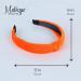 Neon Orange Velvet Knotted Headband for Women - Trendy Hair Accessory - Buy Online on GoSupps.com