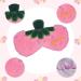 Ulife Mall 3D Strawberry Sleep Mask | Funny Soft Cartoon Eye Mask for Kids & Adults | Plush Silk Eyeliner for Travel & Parties - Buy Online on GoSupps.com