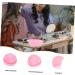 DOITOOL Cleaning Pad Silicone Cleaning Brush Doll Cake Pan Silicone Scrubbers Makeup Brush Cleaning Scrubber Makeup Brush Scrubber Washers Makeup Egg Cosmetic Pink Silica Gel 14.5x11cm Pink - Buy Online on GoSupps.com