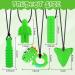 5Pcs Green Sensory Chew Necklace for Kids - Food Grade Silicone Teether Toy for Autism, Anxiety, Biting Needs - Buy Online on GoSupps.com
