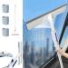 Spray Window Cleaning Brooms Squeegee for Window Cleaning with Spray Double-Sided Spray Expansion Window Cleaner Double Sided Window Cleaner with Long Handle with 3 Replaceable Rags (30cm Panel)
