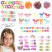 VEGCOO 808 Pcs Girl Hair Accessories Gift Set Kids Variety Hair Accessories Toddler Hair Accessories Hair Bands Hair Bobbles for Girls Children (B)