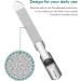 Professional Stainless Steel Double-Sided Nail File with Non-Slip Handle and Leather Case - Men and Women | Washable Metal Nail Buffer - Buy Online on GoSupps.com