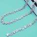 Yhsheen 1 Yard Bling Delicate Rhinestone Trim Crystal Rhinestone Chain Rhinestone Applique for DIY Decoration & Bridal Costume Embellishment Sliver-1 1-yard