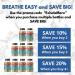 Exhale Lung Support Supplement | Lung Cleanse for Smokers | Clears Lungs & Improves Respiratory Health | 60 Count - Buy Online on GoSupps.com