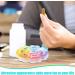 2 Pack Travel Weekly Pill Organizer - Portable 7 Day Pill Box - Cute Flower Design - Medicine Containers for Daily Use - Multi Colored Pill Dispenser - Buy Online on GoSupps.com