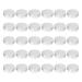 coserori 30 Screw Top Lip Balm Tins Containers (1oz)