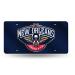 Rico Industries NBA Philadelphia 76ers Laser Inlaid Metal License Plate Tag New Orleans Pelicans Navy