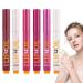 Opilroyn Clicky Lip Gloss Pen Clicky Lip Pen - Moisturizing Solid Lip Gloss Lipstick Set of 6 Waterproof Lip Gloss Moisturizing Lip Oil for Women