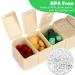 2-Pack Weekly Pill Organizer | 7-Day Travel Pill Box for Vitamins & Supplements | Pink & Beige Medicine Organizers - Buy Online on GoSupps.com